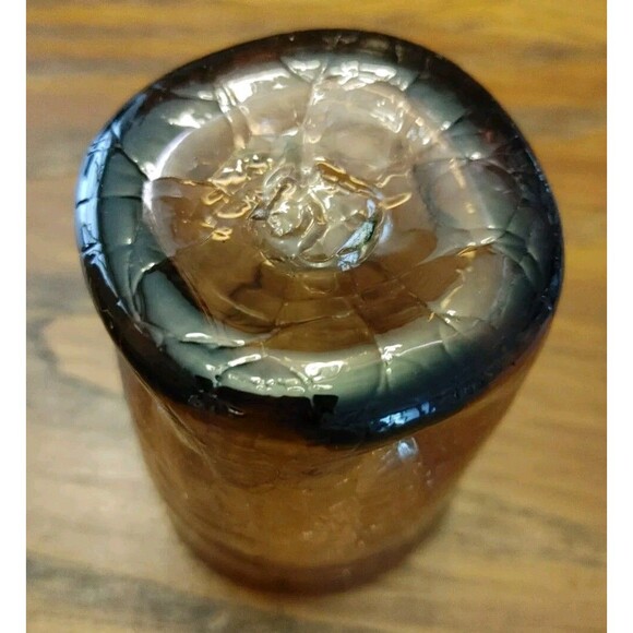 Set of 6 HANDBLOWN Amethyst Thumbprint Tumbler Glasses VGC - Picture 6 of 8